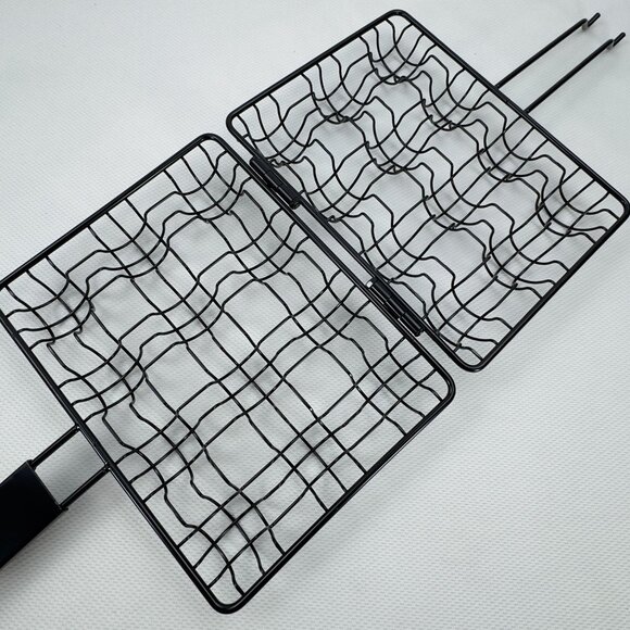 Metal Meatball Grilling Basket BBQ Basket Locking Handle Non-Stick Holds 12 Avon - Picture 3 of 15